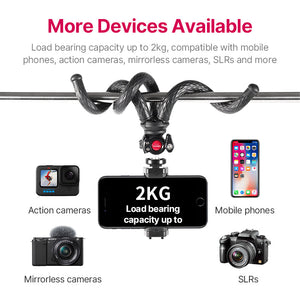 Unleash Your Creativity with the Black Octopus Mobile Phone Clip Gimbal Tripod Set