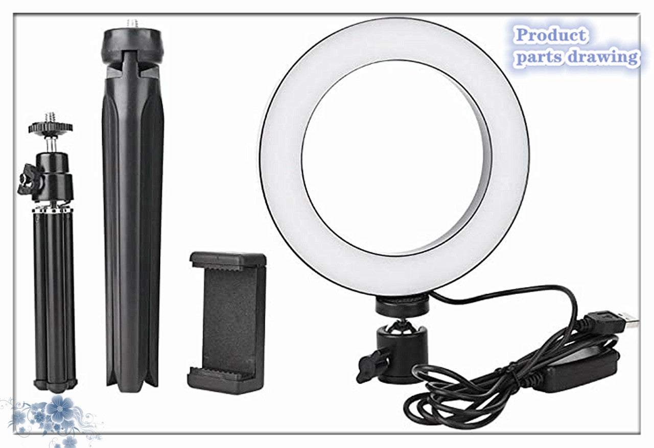 360° rotatable ring light
