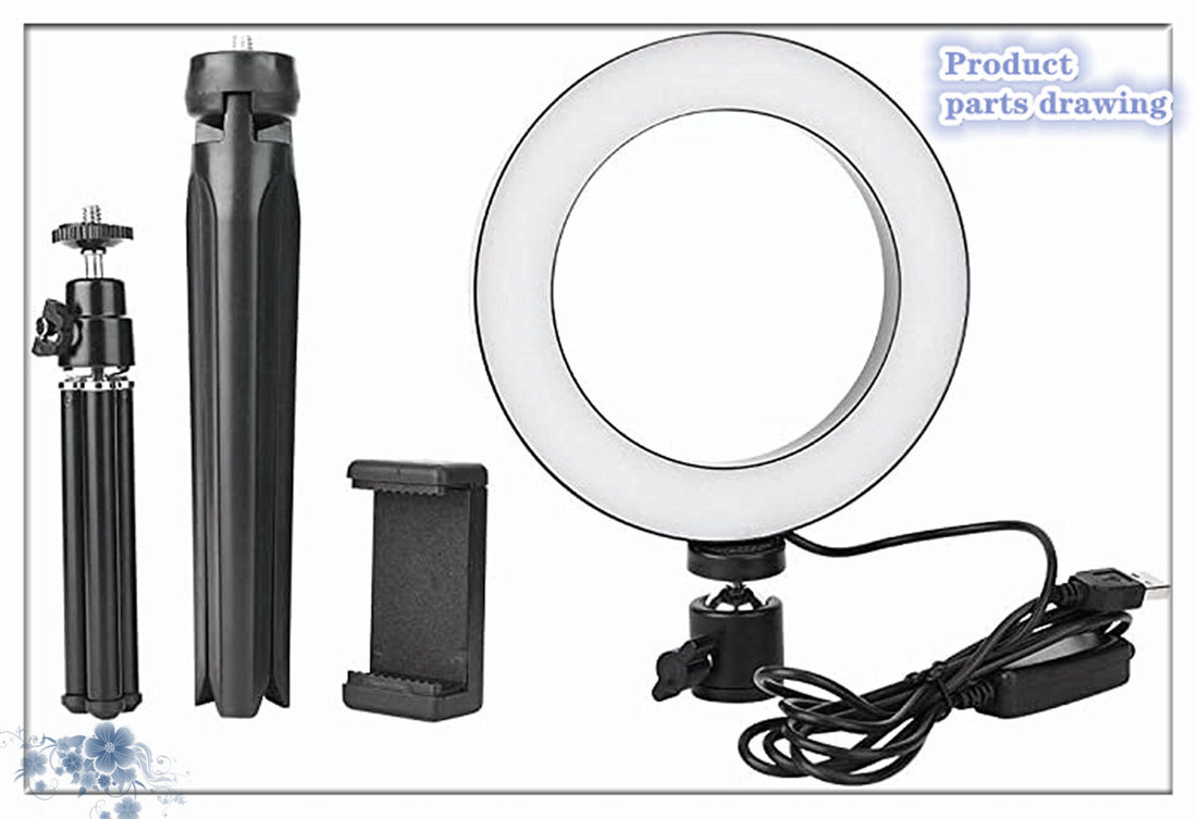360° rotatable ring light
