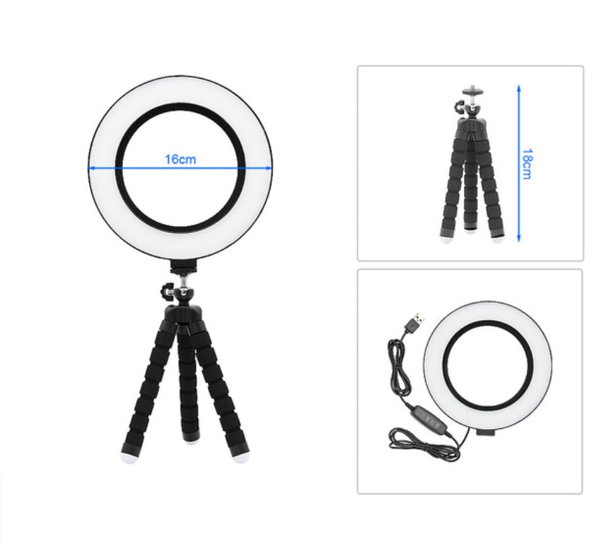 LED Octopus 6 Inch Ring Light