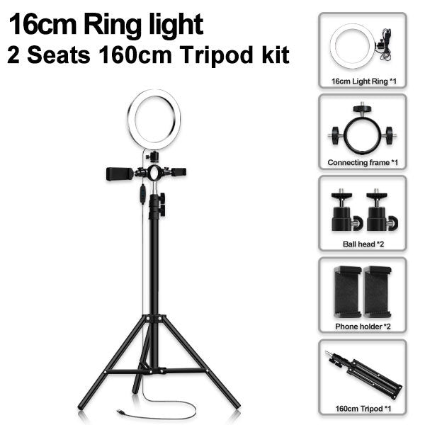 Led tripod multi-position fill light