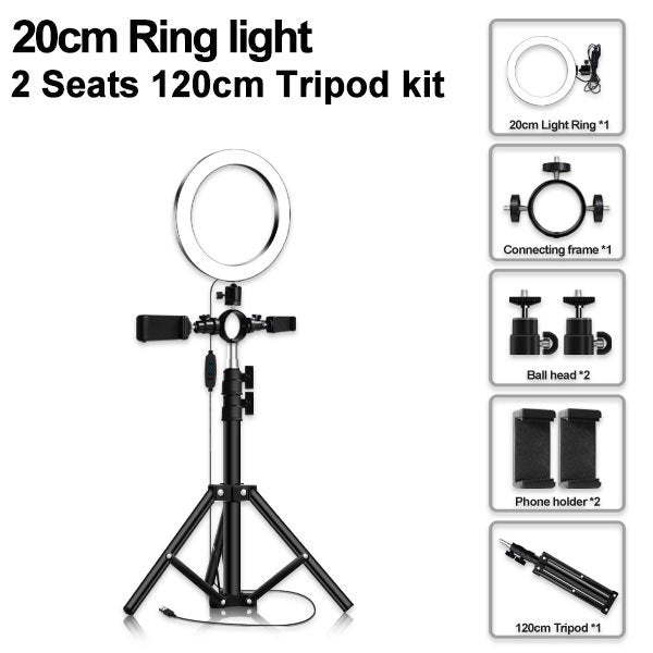 Led tripod multi-position fill light