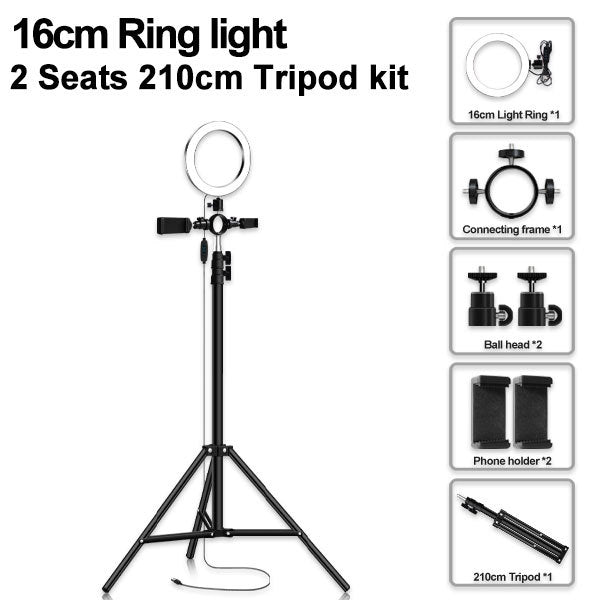 Led tripod multi-position fill light