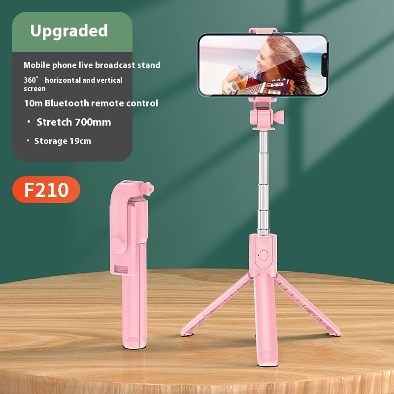 Mobile Phone Bluetooth Tripod Light Selfie Stick