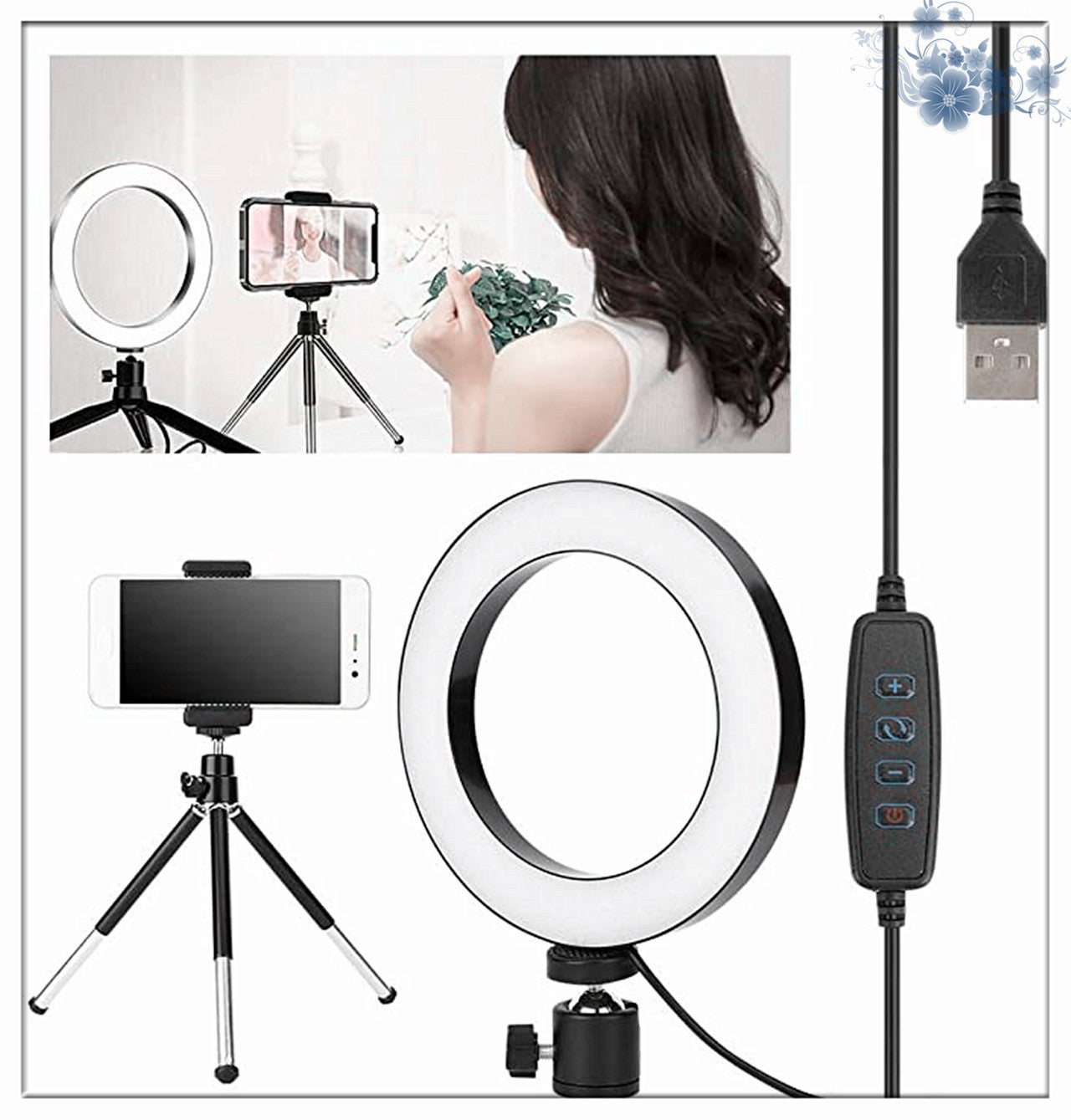 360° rotatable ring light