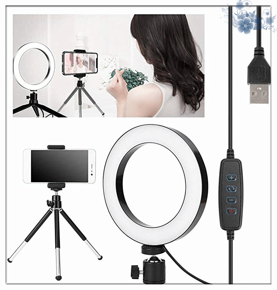 360° rotatable ring light