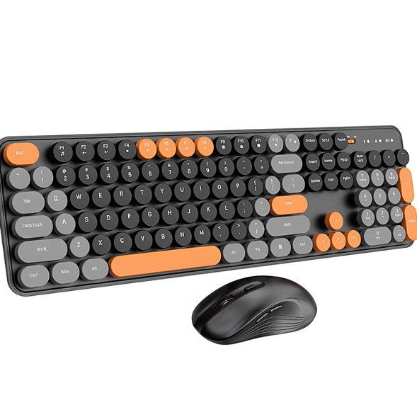 Wireless Keyboard Suit Mute Girl