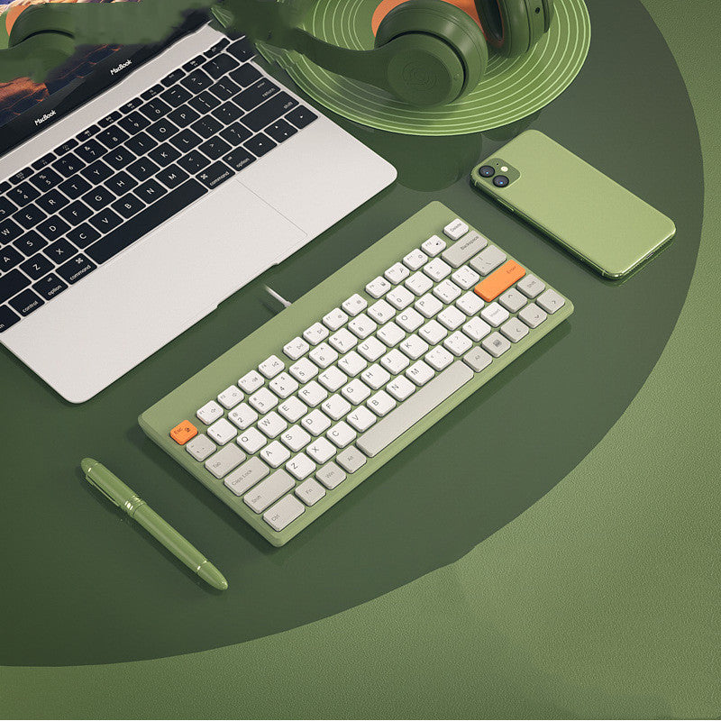 Wired External Small Silent Mute Keyboard