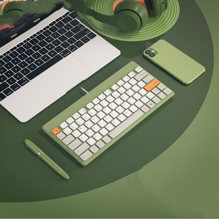 Wired External Small Silent Mute Keyboard