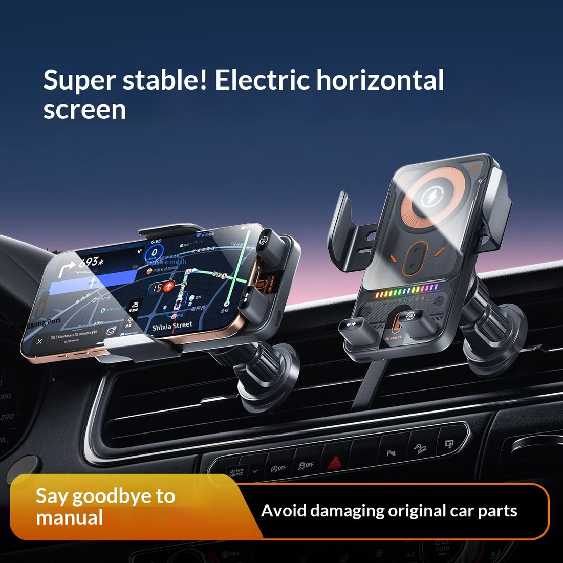 Wireless Charging Car Air Vent Phone Mount