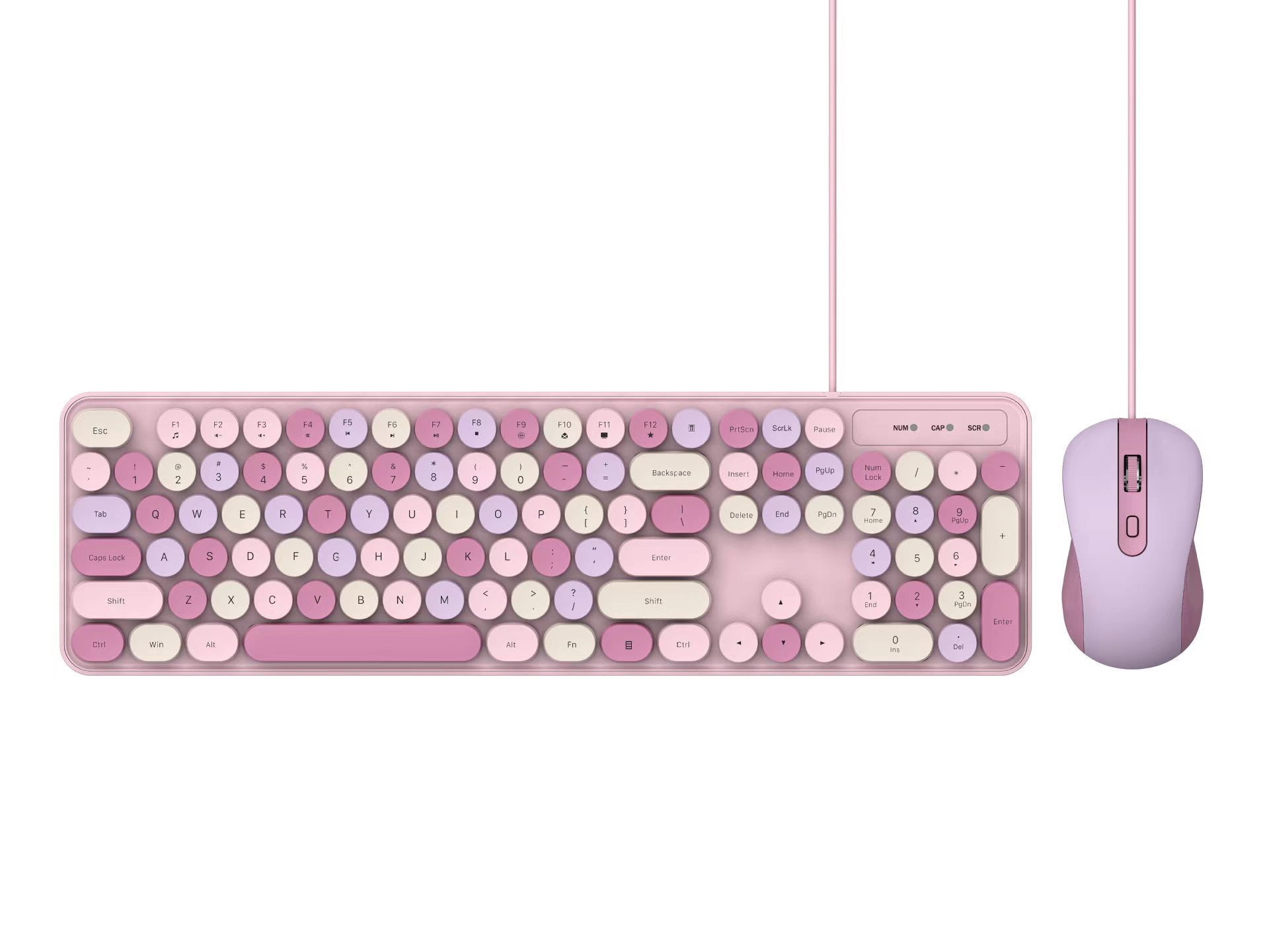 Wireless Keyboard Suit Mute Girl