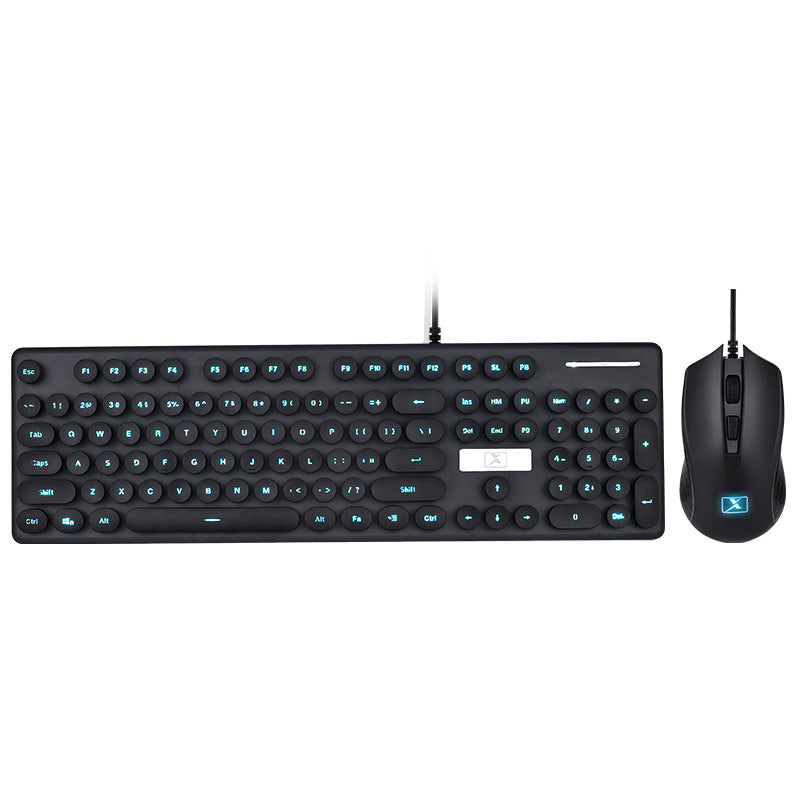 Steampunk Retro Keyboard And Mouse Set