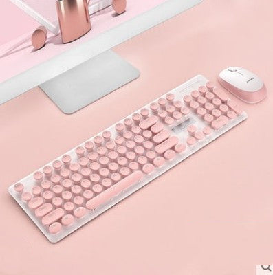 Steampunk Retro Keyboard And Mouse Set